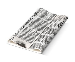[GPNews(PACK)] Greaseproof Paper - Printed Newsprint, 190x300mm