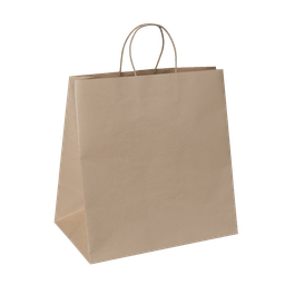 [C723S0010] Kraft Paper Carry Bag - Twist Handle, Wide Gusset 485x380x300mm