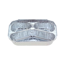 [7920] Foil Tray - Deep, 3-Compartment, 7920