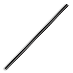 [JP-PBS-6X197-B] Regular Black Paper Straw - 6x197mm Bio 250/10