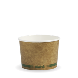 [BSCK-8-GS] Paper Bowl 250ml/8oz Kraft Bio 25/20