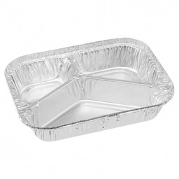 [18-MRE521] Foil Tray - Deep MOW 3-Compartment, 521