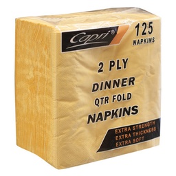 [C-ND0167] Napkin Dinner 2 Ply Capri Gold FPA