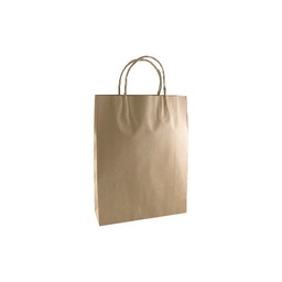 [BKPT350] Kraft Paper Carry Bag - Twist Handle 350x260mm Huh 50/5