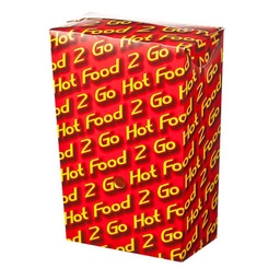 [CBLX068] Chip Box Hot Food - Printed, Large, Tall