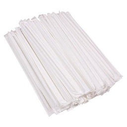 [AUSIWP2WHI] Regular White Paper Straw - Individually Wrapped