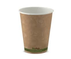 [BCK-12-GS] Coffee Cup - 12oz Single Wall Kraft Bio 50/20