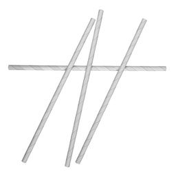 [AUSP250WHI] Regular White Paper Straw - 6mmx200mm