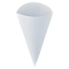 [Q216S0001] Food Cones - White, Large