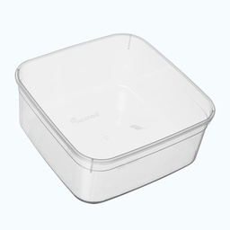 [B2000-180S_CLEAR_C] Square Container Plastic 2L Clear