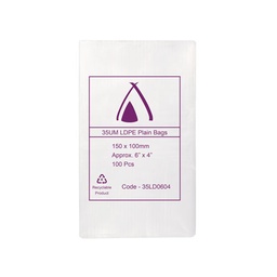 [35LD0604] Plastic Bag LDPE Unvented 6x4