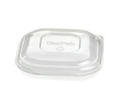 [B-SLBL-RPET(D)] Takeaway Container Lid - PET Clear Square 280/630ml Bio 50/12