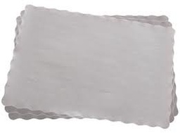 [208350] Tray Mat Scalloped Paper 430mmX300mm