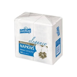 [CA-NEDRFCP] Dinner Napkin 2 Ply Elegance White Redifold (GT Fold) MPM 100/10