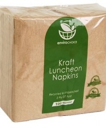 [EC-NL0116] Napkin Lunch 2 Ply Kraft GT Fold FPA 100/20