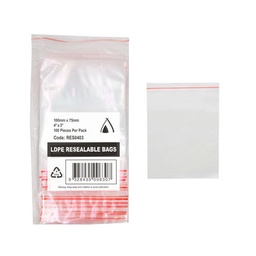 [RES0403] Resealable Ziplock Bag 4x3