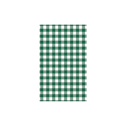 [800800/400sh] Greaseproof Lunch Wrap - 1/4 Cut, Green Gingham 330x200mm, 400pk