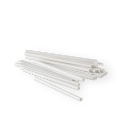 [Y527S0091] Paper Straw - 8mm White Det 200/20