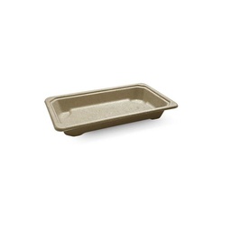 [STS] Sugarcane Tray Base / Sushi - Small 161×91.5×23.6mm PacT 50/12