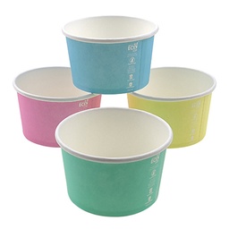 [IC08PASTEL-ECO] Gelato Cup - 8oz Aqueous Lined Pin 1000